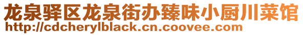 龍泉驛區(qū)龍泉街辦臻味小廚川菜館