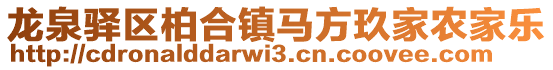 龍泉驛區(qū)柏合鎮(zhèn)馬方玖家農(nóng)家樂