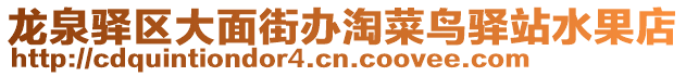 龍泉驛區大面街辦淘菜鳥驛站水果店