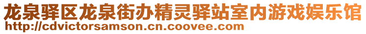 龍泉驛區龍泉街辦精靈驛站室內游戲娛樂館
