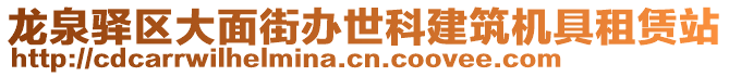 龍泉驛區(qū)大面街辦世科建筑機(jī)具租賃站