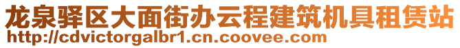 龍泉驛區(qū)大面街辦云程建筑機具租賃站