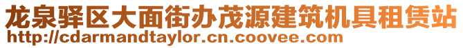 龍泉驛區(qū)大面街辦茂源建筑機具租賃站