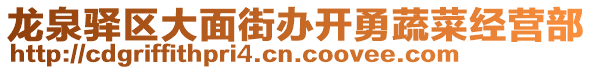 龍泉驛區(qū)大面街辦開勇蔬菜經(jīng)營部