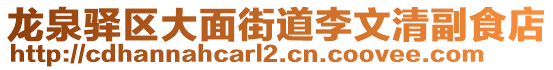 龍泉驛區大面街道李文清副食店