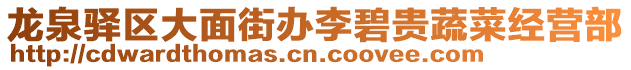 龍泉驛區大面街辦李碧貴蔬菜經營部