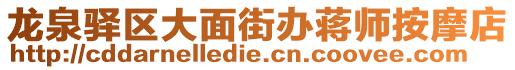 龍泉驛區(qū)大面街辦蔣師按摩店