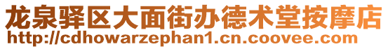 龍泉驛區大面街辦德術堂按摩店