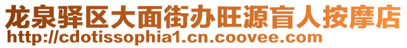 龍泉驛區(qū)大面街辦旺源盲人按摩店