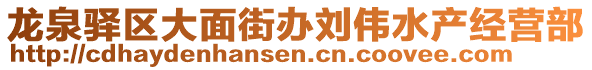 龍泉驛區(qū)大面街辦劉偉水產(chǎn)經(jīng)營部