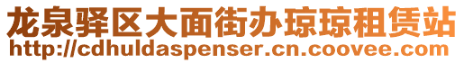 龍泉驛區(qū)大面街辦瓊瓊租賃站