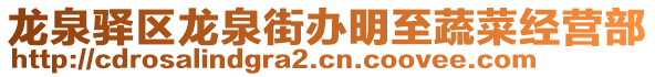 龍泉驛區(qū)龍泉街辦明至蔬菜經(jīng)營部