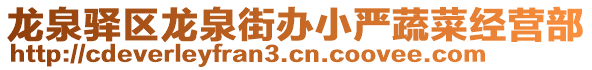 龙泉驿区龙泉街办小严蔬菜经营部