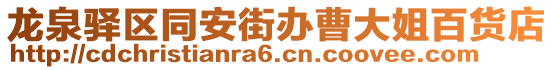 龍泉驛區同安街辦曹大姐百貨店