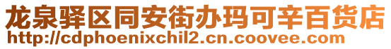 龍泉驛區(qū)同安街辦瑪可辛百貨店