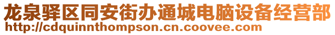 龍泉驛區(qū)同安街辦通城電腦設(shè)備經(jīng)營部