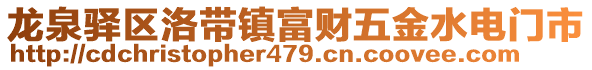 龍泉驛區(qū)洛帶鎮(zhèn)富財五金水電門市