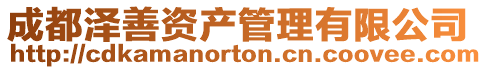 成都澤善資產(chǎn)管理有限公司