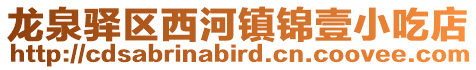 龍泉驛區(qū)西河鎮(zhèn)錦壹小吃店