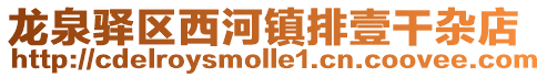 龍泉驛區西河鎮排壹干雜店