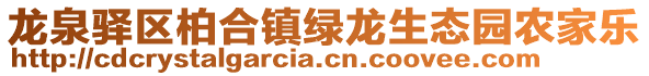 龍泉驛區柏合鎮綠龍生態園農家樂