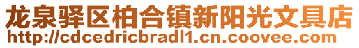 龍泉驛區柏合鎮新陽光文具店