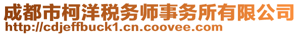 成都市柯洋稅務(wù)師事務(wù)所有限公司