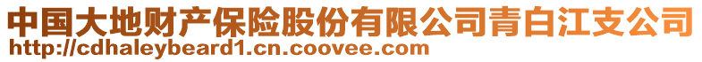 中國(guó)大地財(cái)產(chǎn)保險(xiǎn)股份有限公司青白江支公司