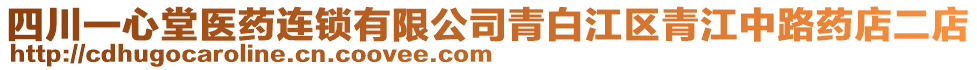 四川一心堂醫(yī)藥連鎖有限公司青白江區(qū)青江中路藥店二店