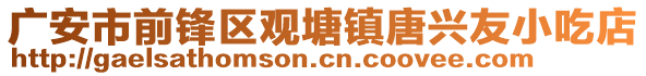 廣安市前鋒區(qū)觀塘鎮(zhèn)唐興友小吃店