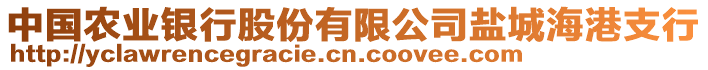 中國(guó)農(nóng)業(yè)銀行股份有限公司鹽城海港支行