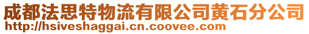 成都法思特物流有限公司黃石分公司