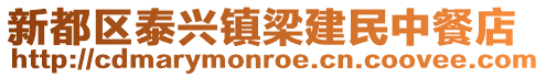 新都區(qū)泰興鎮(zhèn)梁建民中餐店
