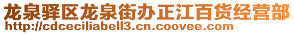 龍泉驛區(qū)龍泉街辦正江百貨經(jīng)營部