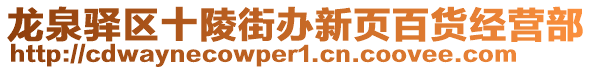 龍泉驛區(qū)十陵街辦新頁百貨經(jīng)營部