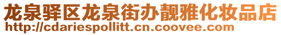龍泉驛區(qū)龍泉街辦靚雅化妝品店