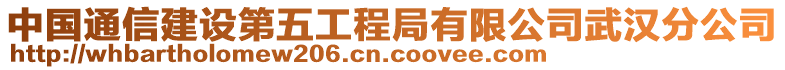 中国通信建设第五工程局有限公司武汉分公司