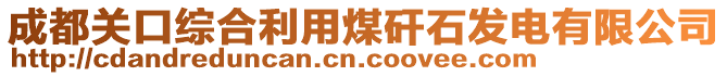 成都關(guān)口綜合利用煤矸石發(fā)電有限公司