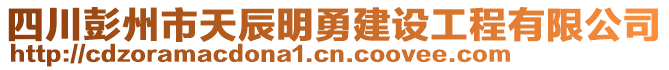 四川彭州市天辰明勇建設(shè)工程有限公司