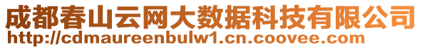 成都春山云網(wǎng)大數(shù)據(jù)科技有限公司