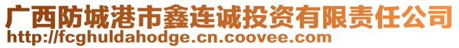 廣西防城港市鑫連誠(chéng)投資有限責(zé)任公司