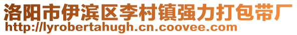 洛陽市伊濱區(qū)李村鎮(zhèn)強力打包帶廠