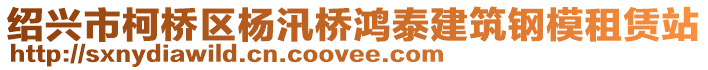 绍兴市柯桥区杨汛桥鸿泰建筑钢模租赁站