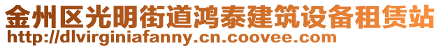 金州區(qū)光明街道鴻泰建筑設(shè)備租賃站