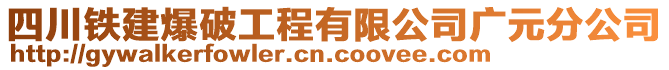 四川鐵建爆破工程有限公司廣元分公司