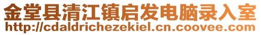 金堂縣清江鎮(zhèn)啟發(fā)電腦錄入室