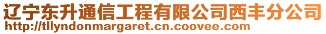 遼寧東升通信工程有限公司西豐分公司