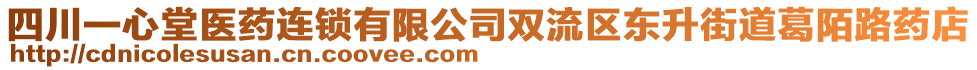 四川一心堂醫(yī)藥連鎖有限公司雙流區(qū)東升街道葛陌路藥店