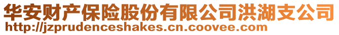 華安財產保險股份有限公司洪湖支公司