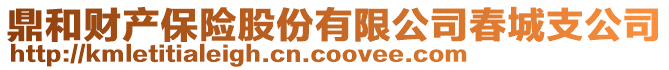 鼎和財(cái)產(chǎn)保險(xiǎn)股份有限公司春城支公司